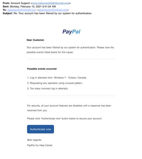 are there fake paypal accounts